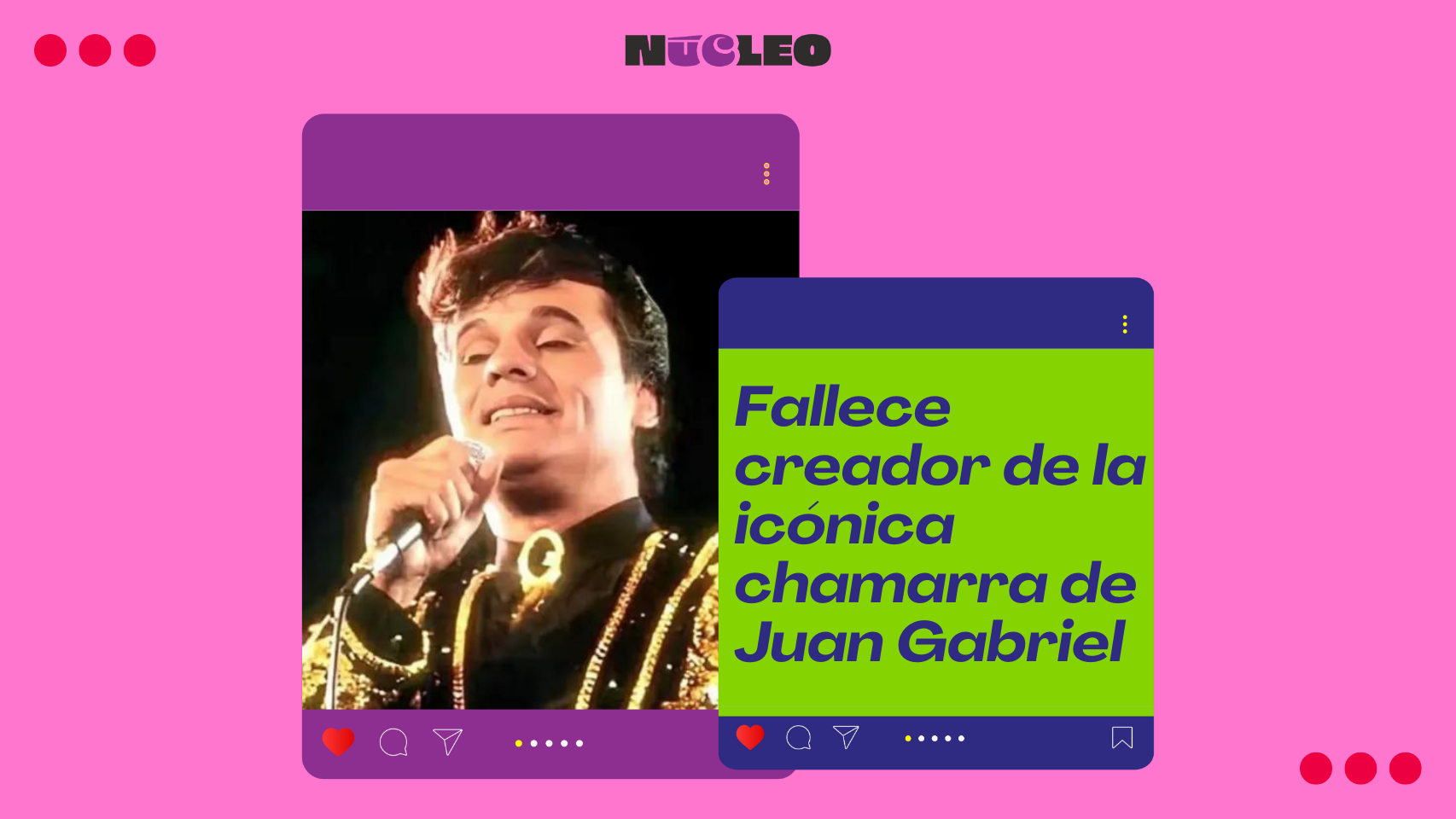 Fallece diseñador de la icónica chamarra dorada de Juan Gabriel