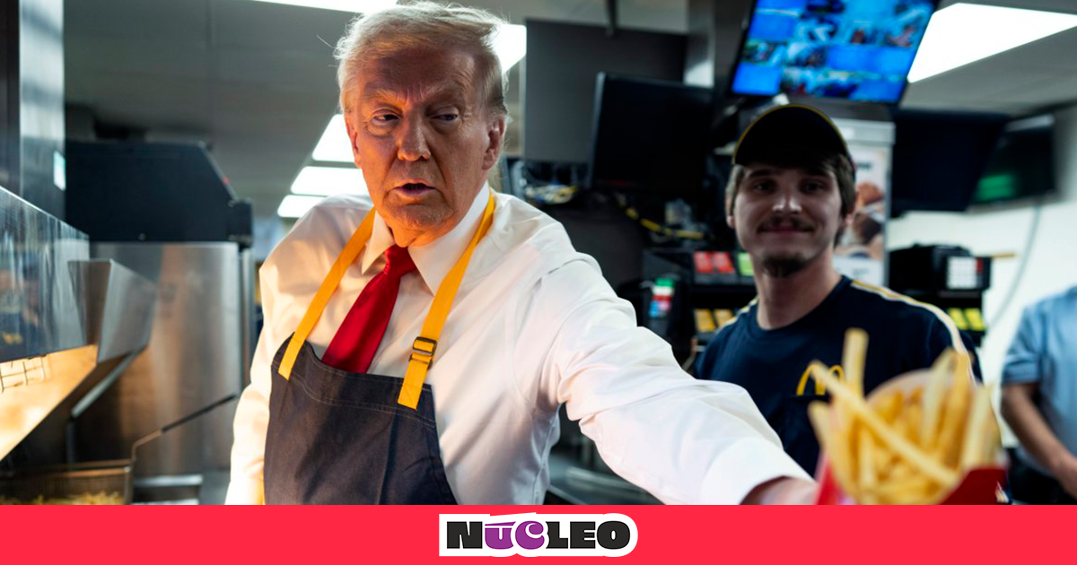 Trump se pone a “chambear” en un McDonald’s y da conferencia desde la ventanilla: ¿por qué lo hizo?, ¿qué dijo?