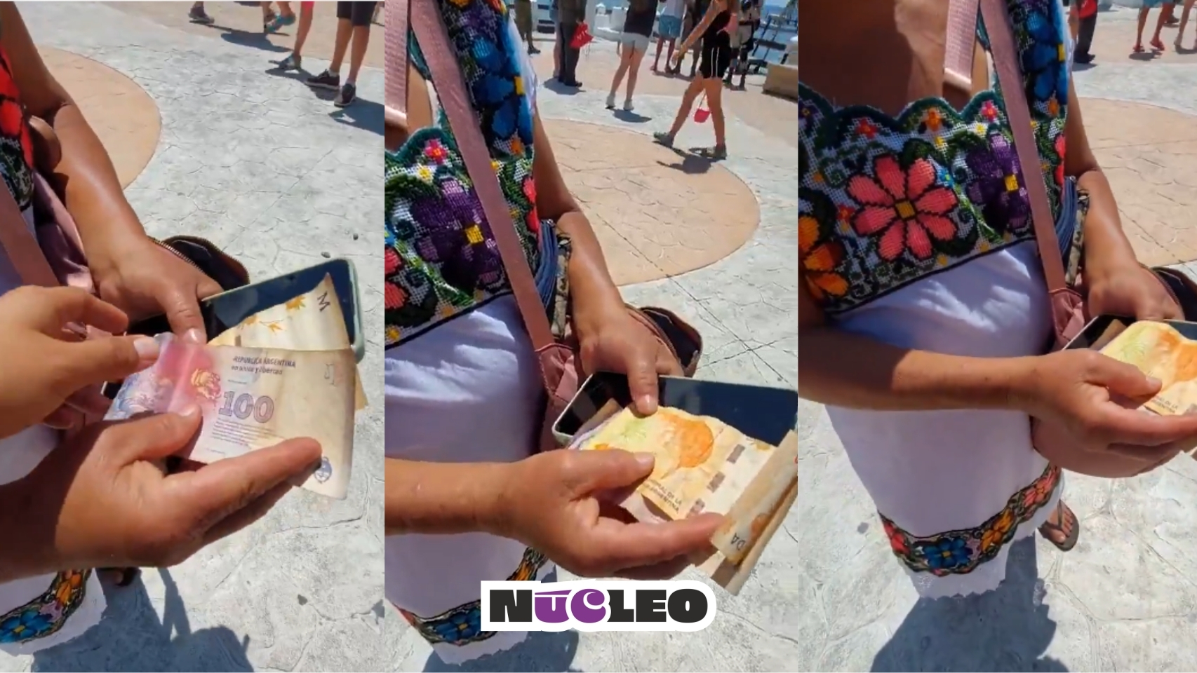 Turistas estafan a artesana en Yucatán pagándole con pesos argentinos