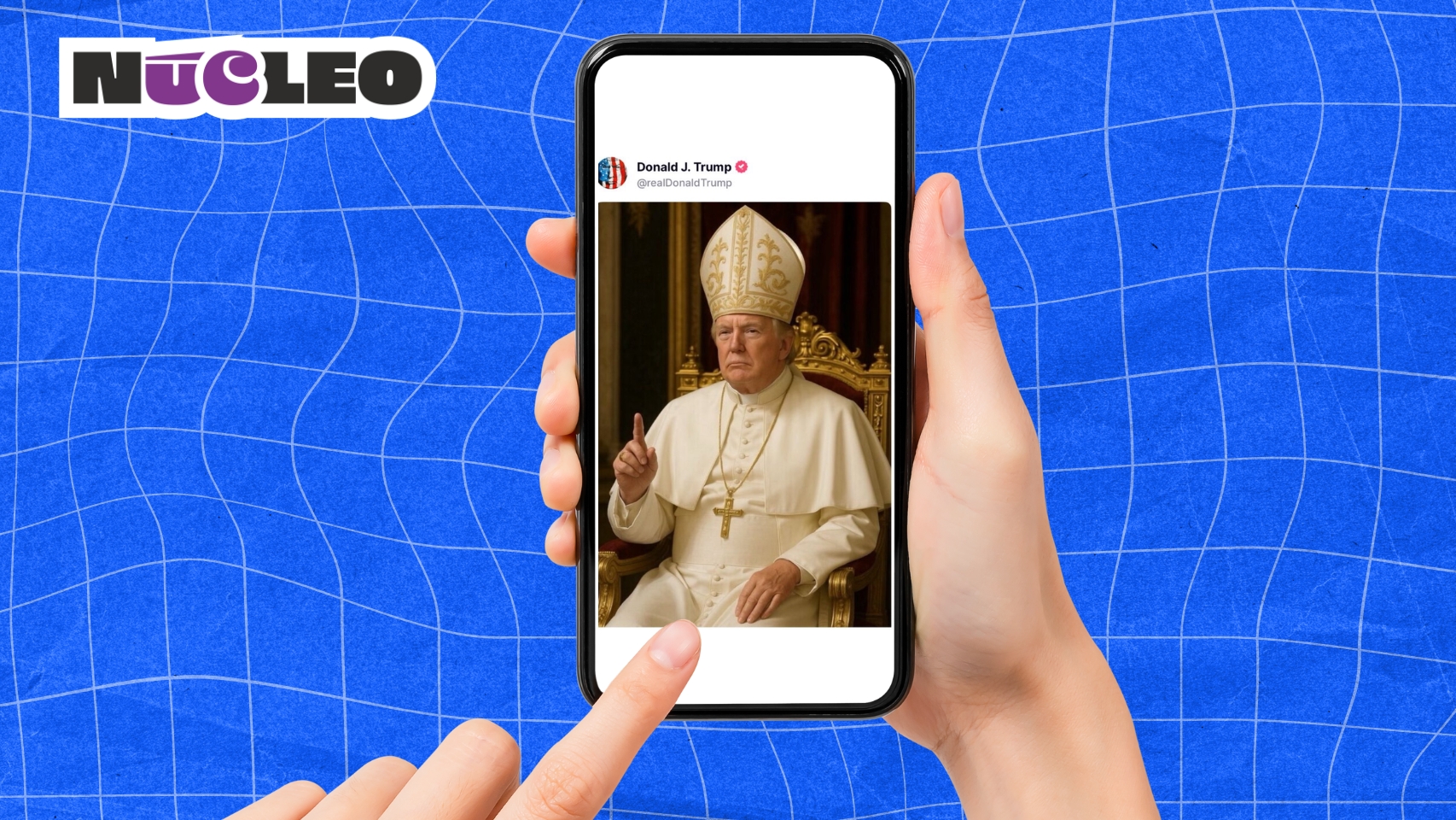 Nueva polémica de Trump por publicar una foto vestido de Papa