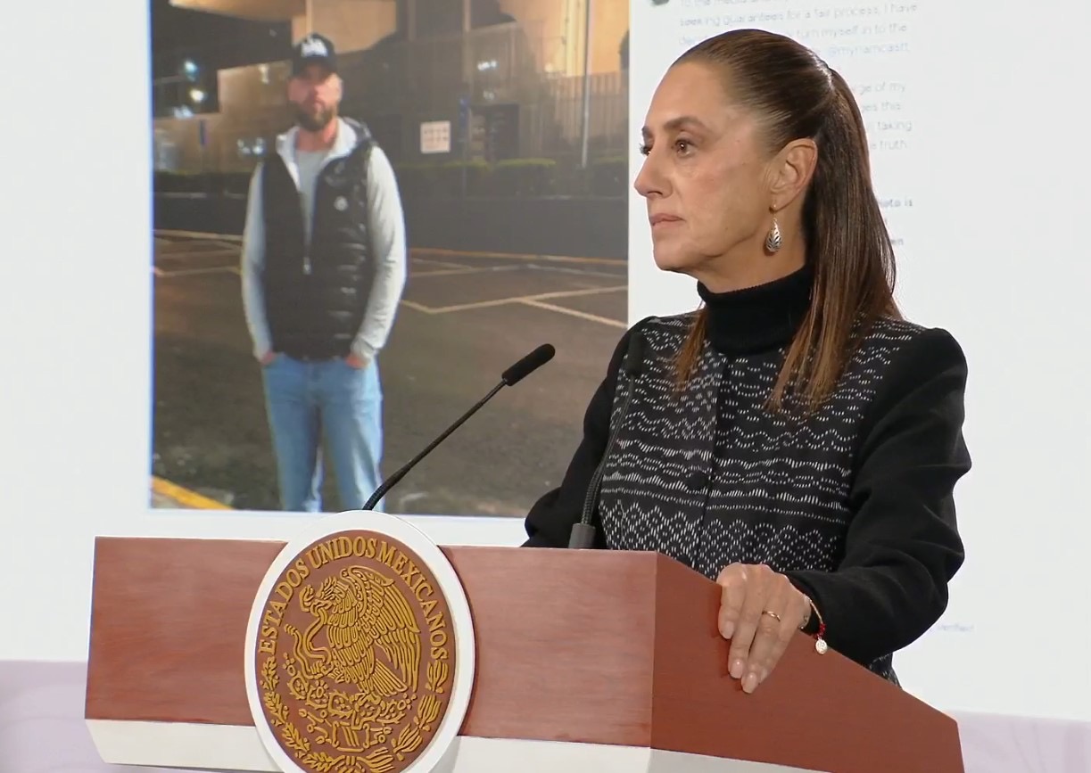 Claudia Sheinbaum niega intervención del FBI en México y confirma que Ryan Wedding se entregó en la embajada de Estados Unidos